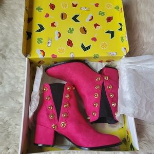 Pink booties